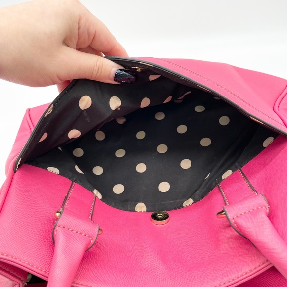 Anne Klein Satchel Shoulder Bag Girly Pink Satchel Y2K Polished Elle Coquette - Picture 8 of 16